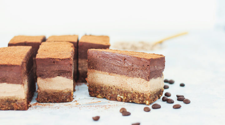 chocolate tiramisu cheesecake bars