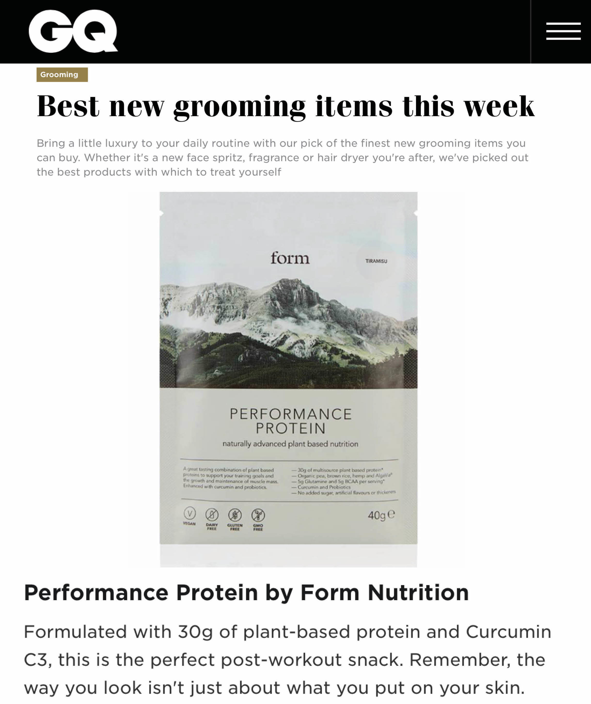Form Vegan Protein Sachet