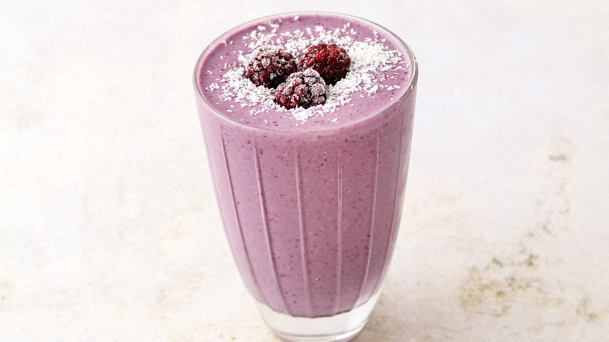 Performance Vanilla Low-Carb Blackberry Ginger Protein Shake Smoothie