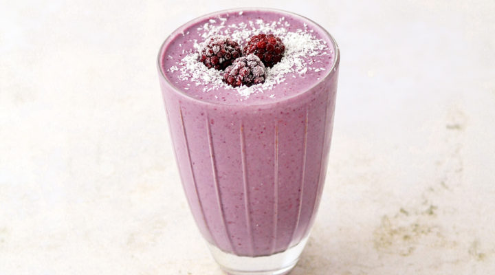 Performance Vanilla Low-Carb Blackberry Ginger Smoothie